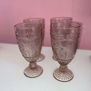 The Pioneer Woman Pink Vintage-Style Drinkware Goblets